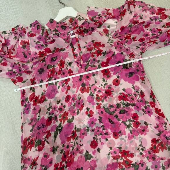 Misa Los Angeles Cold Shoulder Floral Blouse. - Picture 7 of 8